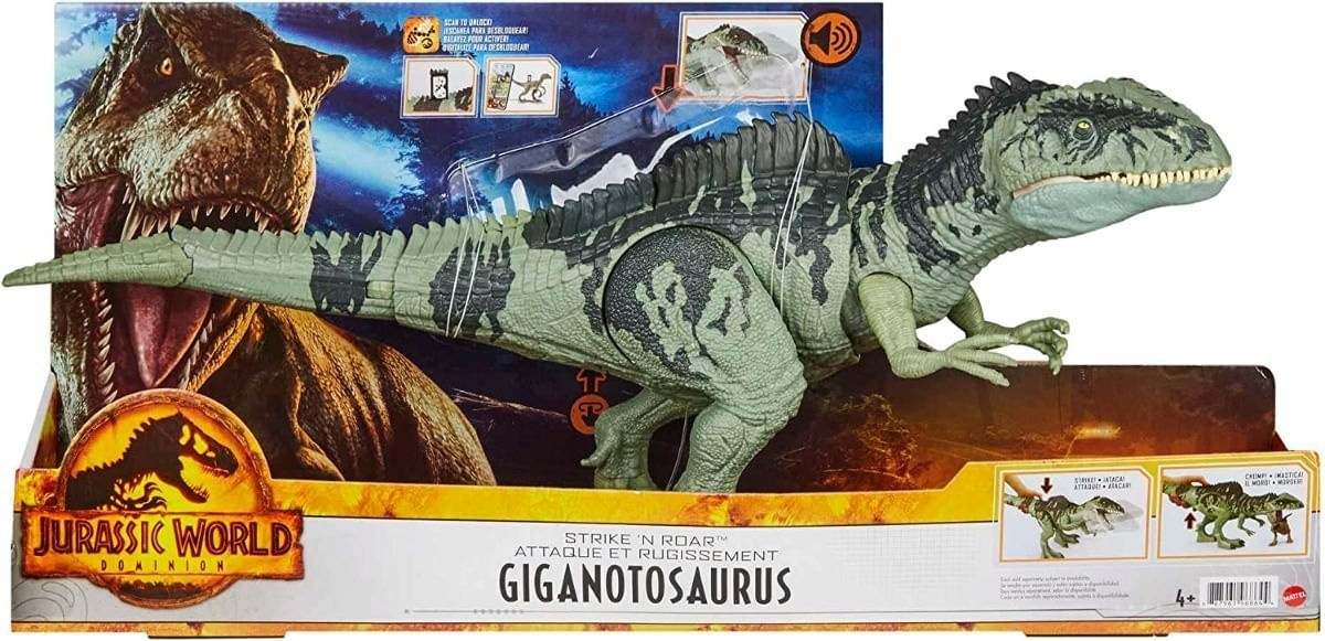 Jurassic World Dominion Giganotosaurus Sonidos Gyc94 Mattel
