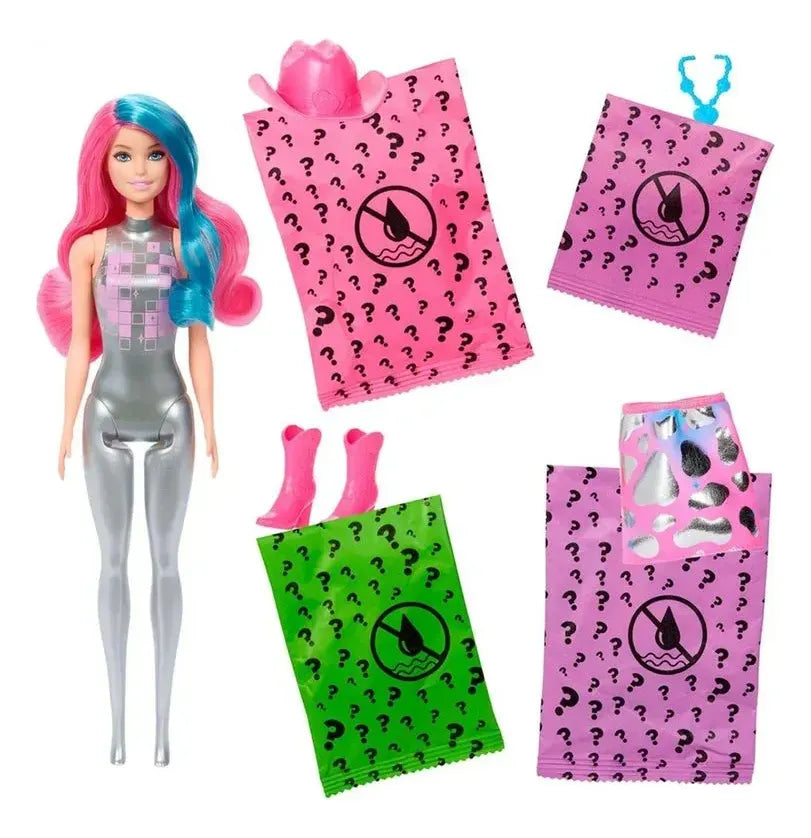 Barbie Muñeca Color Reveal Moda Disco Sorpresa Jcv73 Mattel