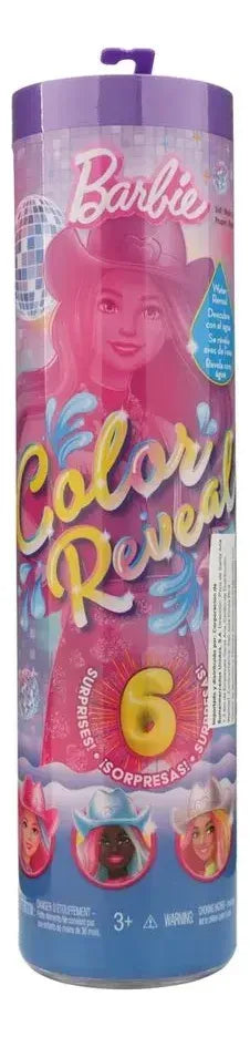 Barbie Muñeca Color Reveal Moda Disco Sorpresa Jcv73 Mattel