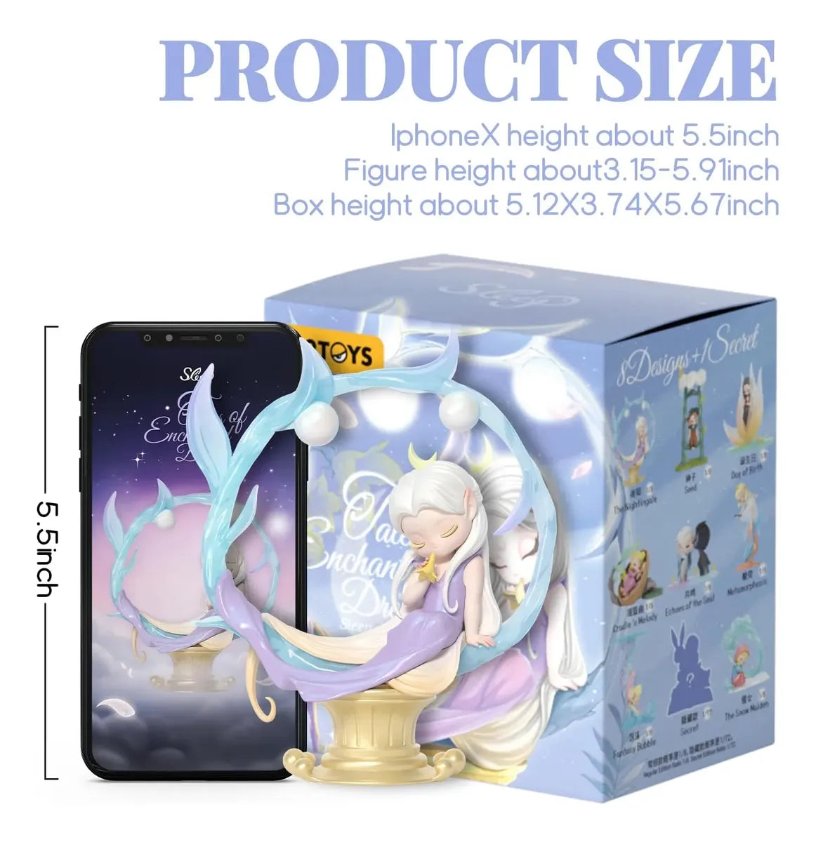 52toys Sleep Dreamland Elves Elfo Figura Blind Box S78878