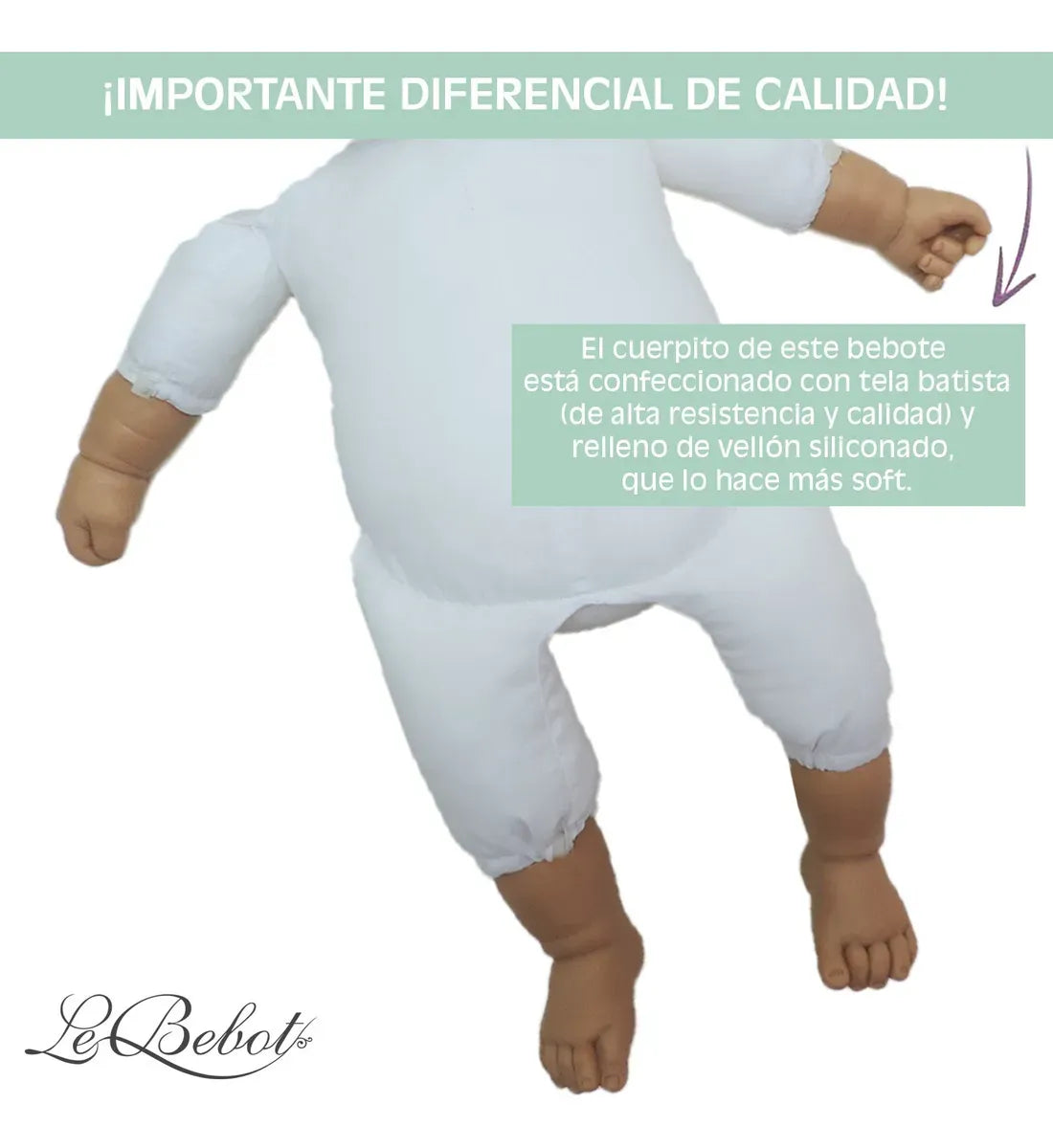 Le Bebot Valentin con Oso con Chaleco y Ojos Movibles 00210