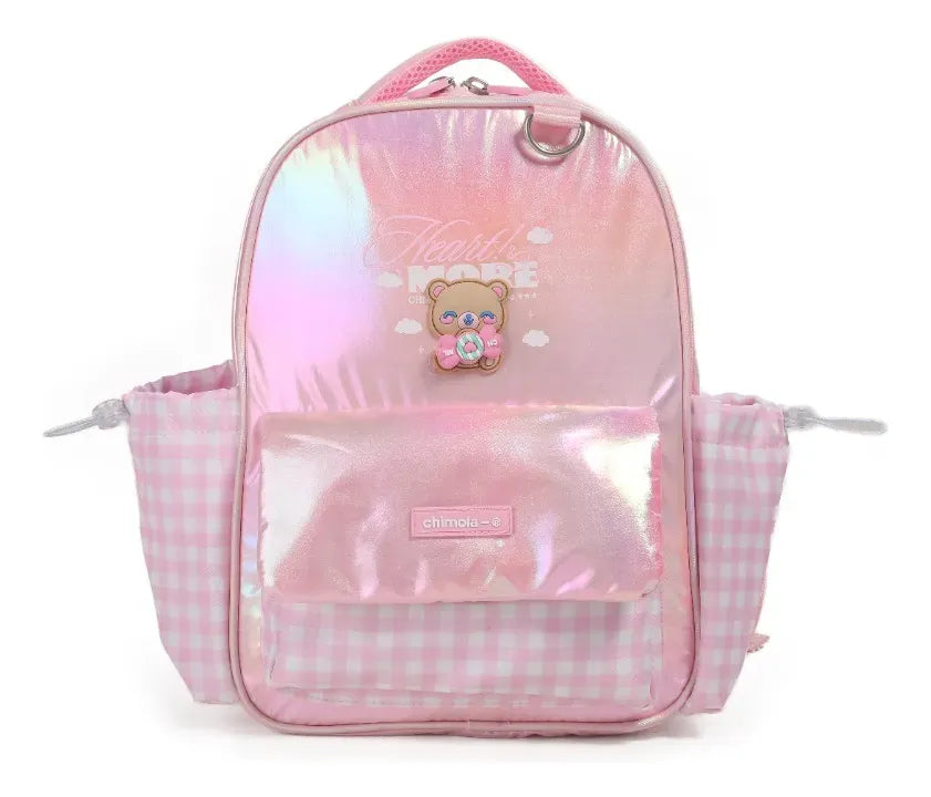 Chimola Mochila Espalda 14p Spin Bear Light Pink FS129