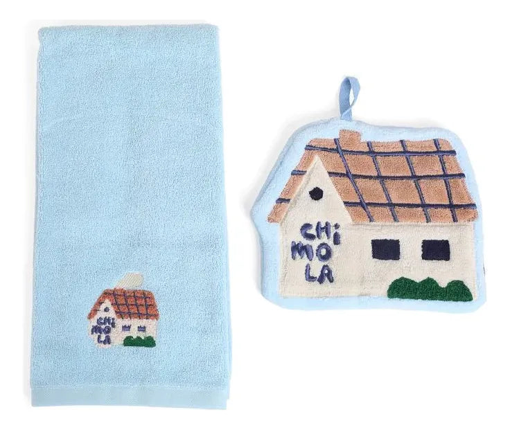 Chimola Set De 2 Toallas Home Blue TX42
