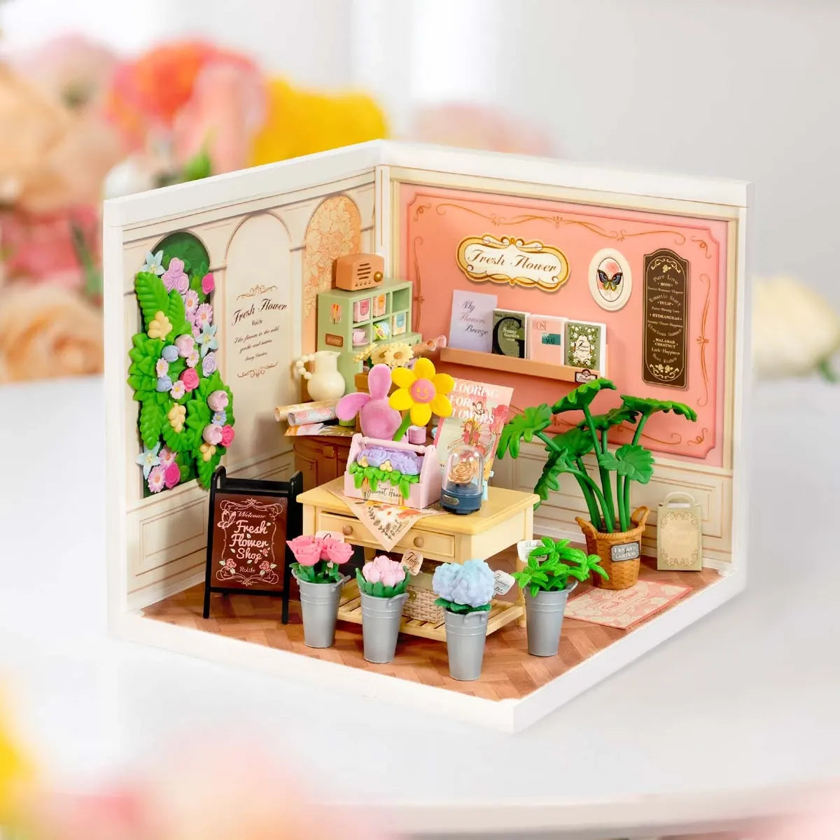 Robotime Rolife Fresh Flower Shop DW017B