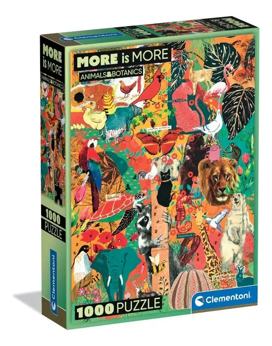 Puzzle More Is More - Animal& Botanics 1000 Pzas 37073 Clementoni