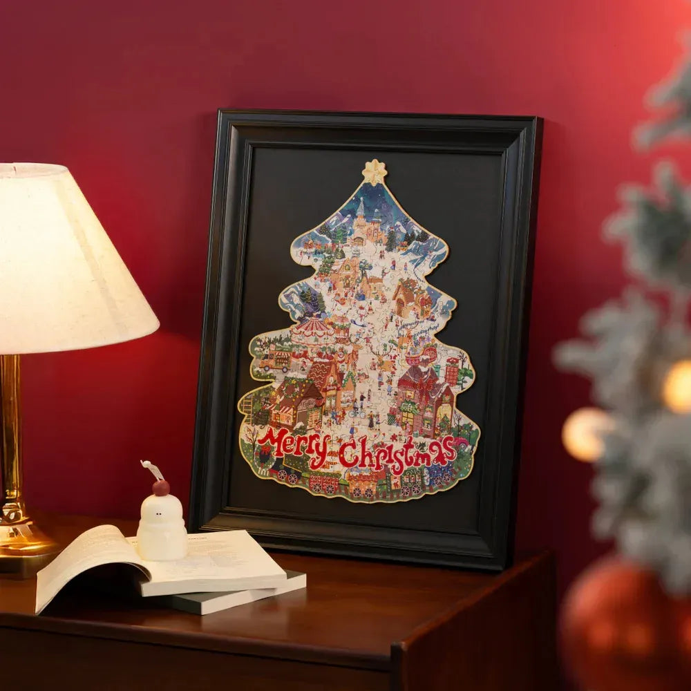 Robotime Rowood Puzzle 3d Christmas Town Ta007