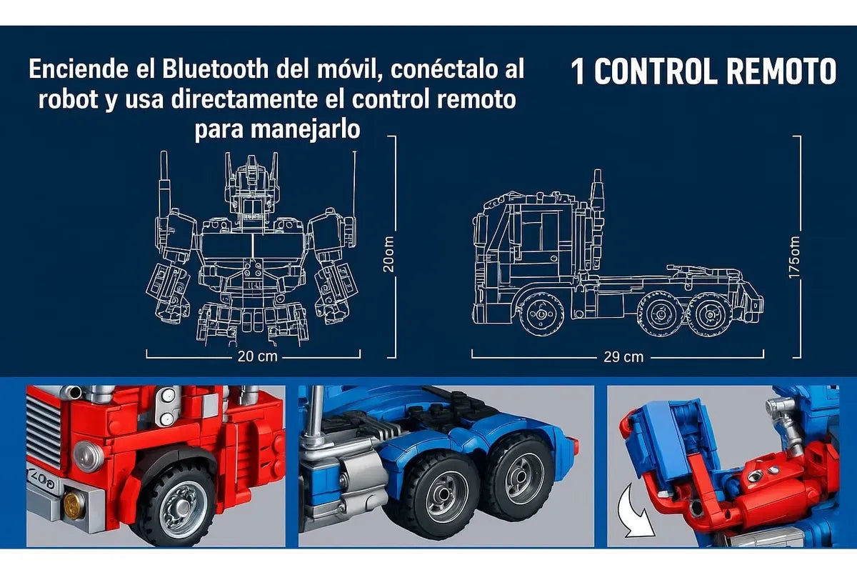 Panlos Brick Camion Transformable A Radio Control 2344694