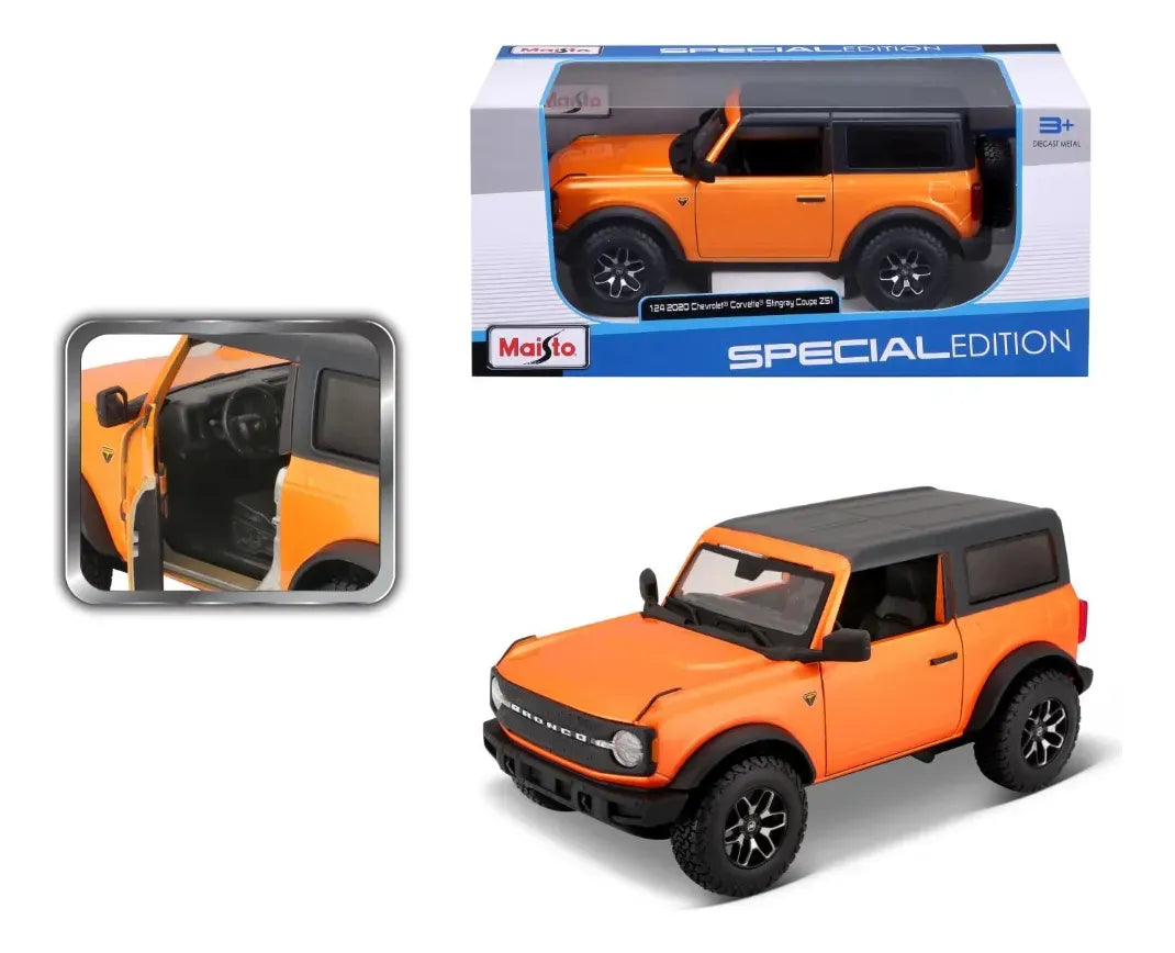 Maisto 1:24 Ford Bronco Badlands 2021 Naranja 31530