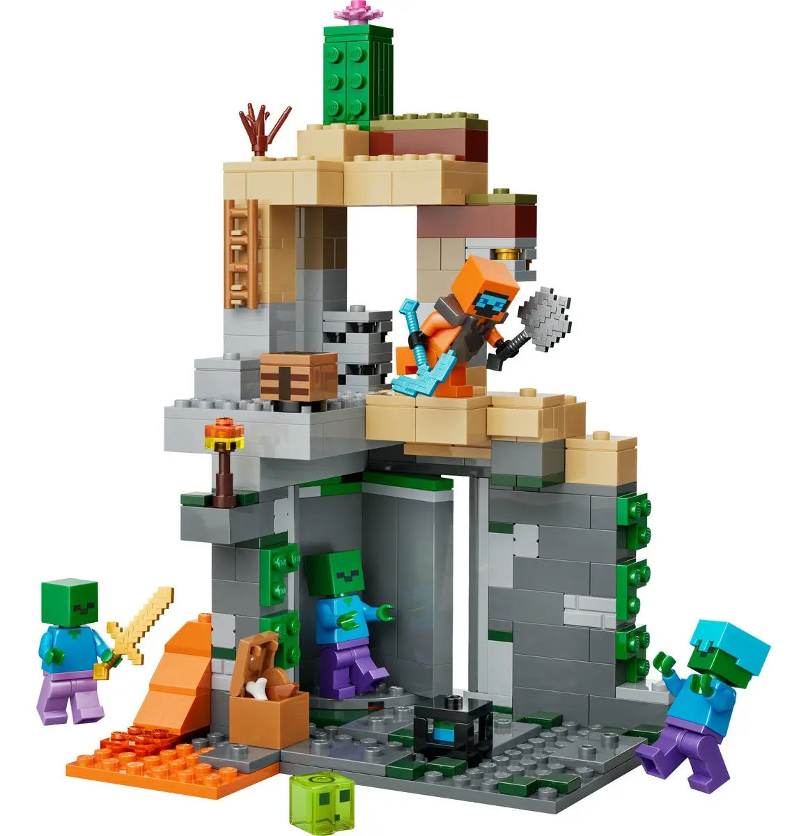Lego Minecraft: La Mazmorra de Zombis 21587
