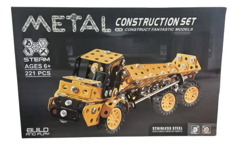 Metal Set Grua Construccion 221pz ZY1234636