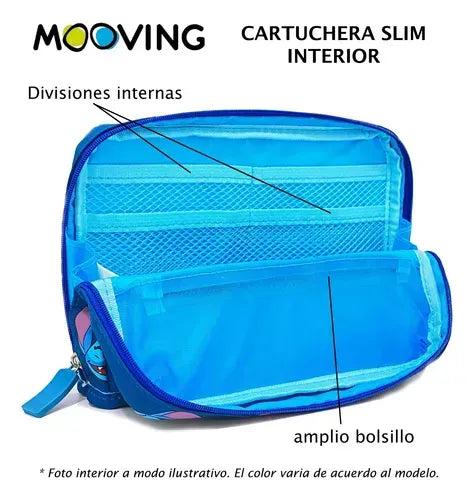 Cartuchera Slim Stitch 1531244 Mooving