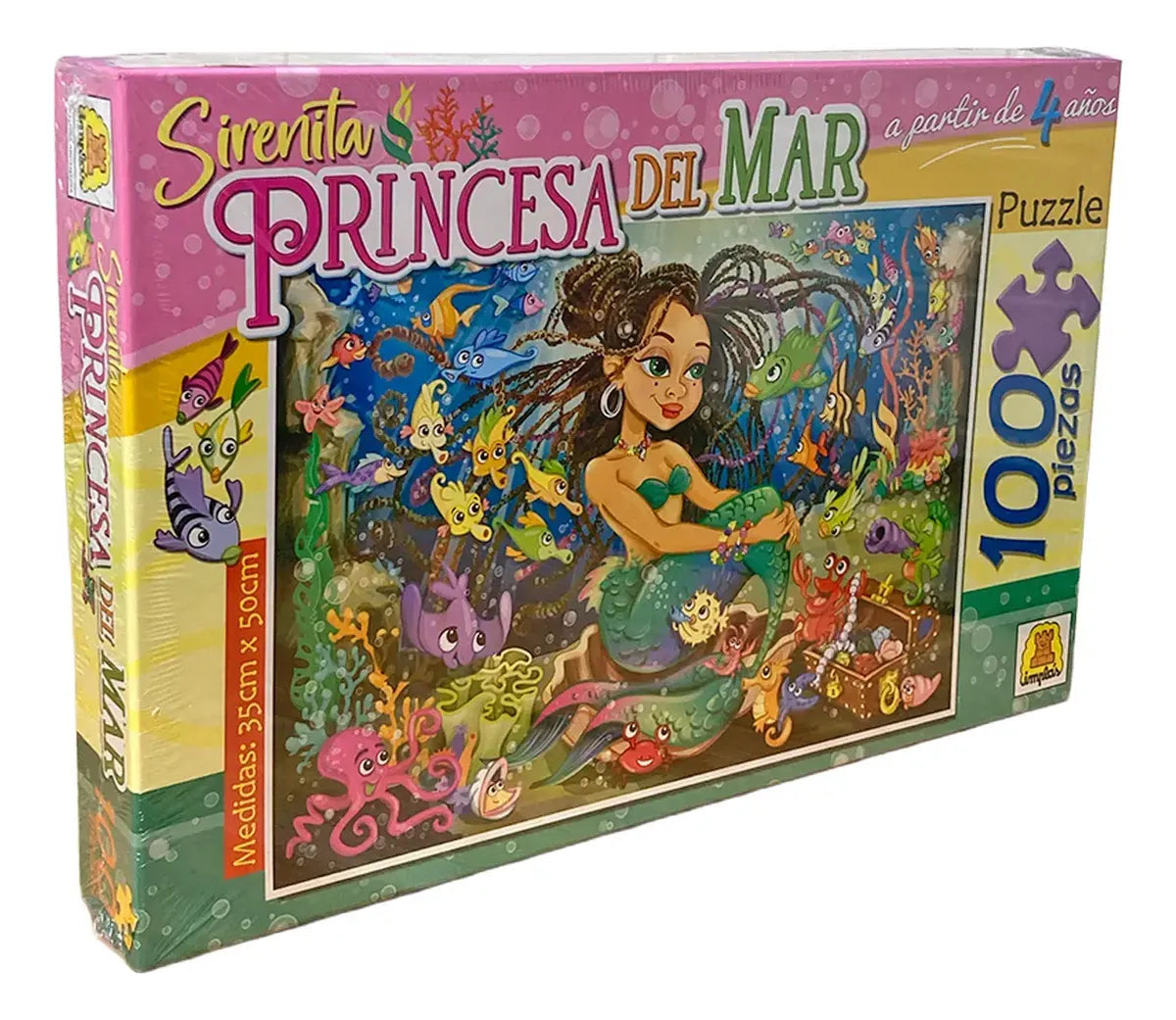 Puzzle Sirenita Princesa Del Mar 100pzs 208
