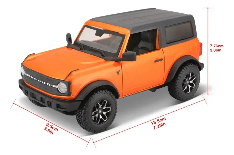 Maisto 1:24 Ford Bronco Badlands 2021 Naranja 31530