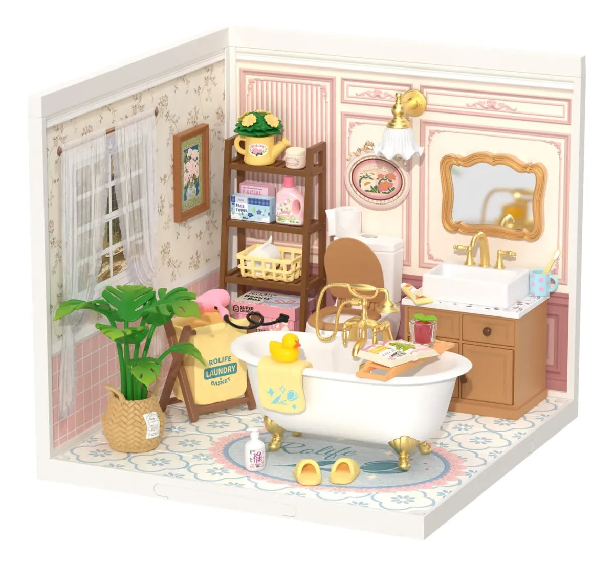 Robotime Puzzle 3d Pop Bubble Bathroom Rolife Dw014b