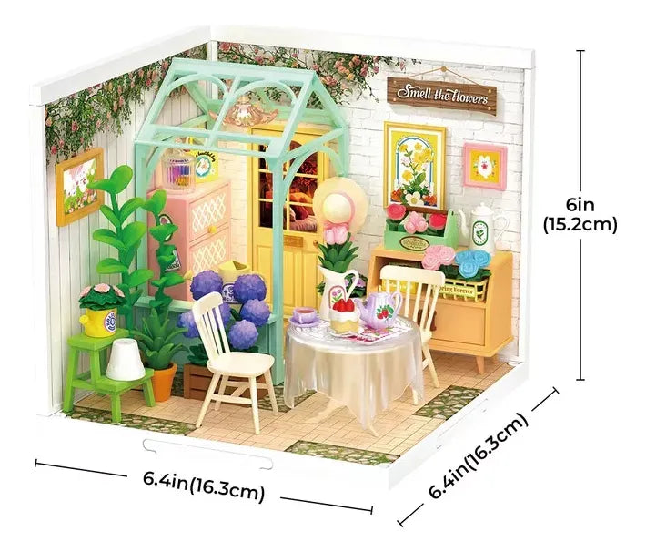Robotime Puzzle 3d Jardin De Te Floreciente Dw013b Rolife