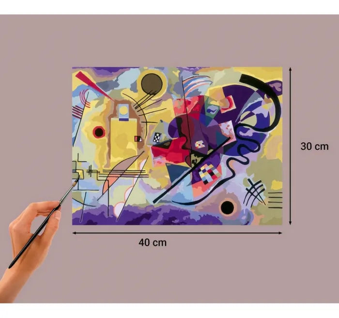 Ravensburger CreArt Serie B Canvas Pinta Por Numeros Kandinsky Yellow 23918