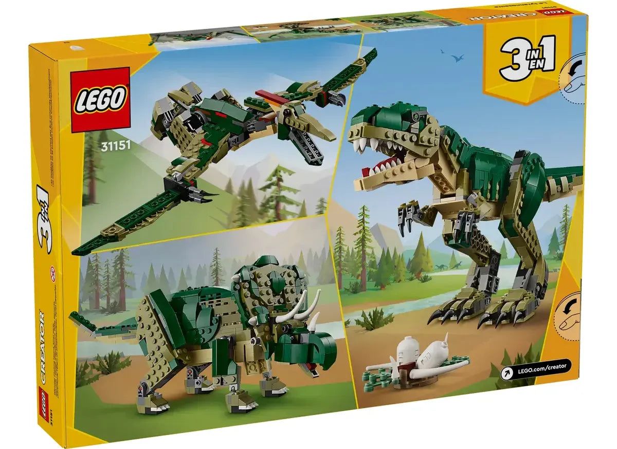 Lego Creator Dino T. Rex 3 En 1 626 Piezas 31151
