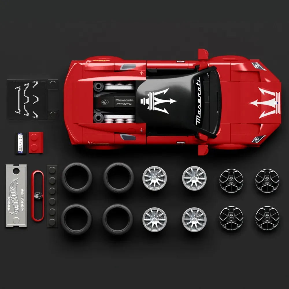 Hot Wheels Bloques de construccion Speed Maserati 250 Pcs JFR90
