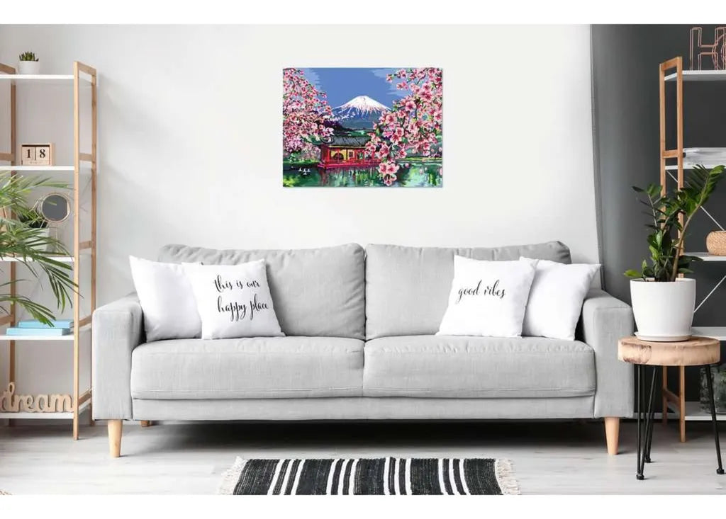 Ravensburger CreArt Serie B Canvas Pinta Por Numeros Jap.Cherry Blossom 23914