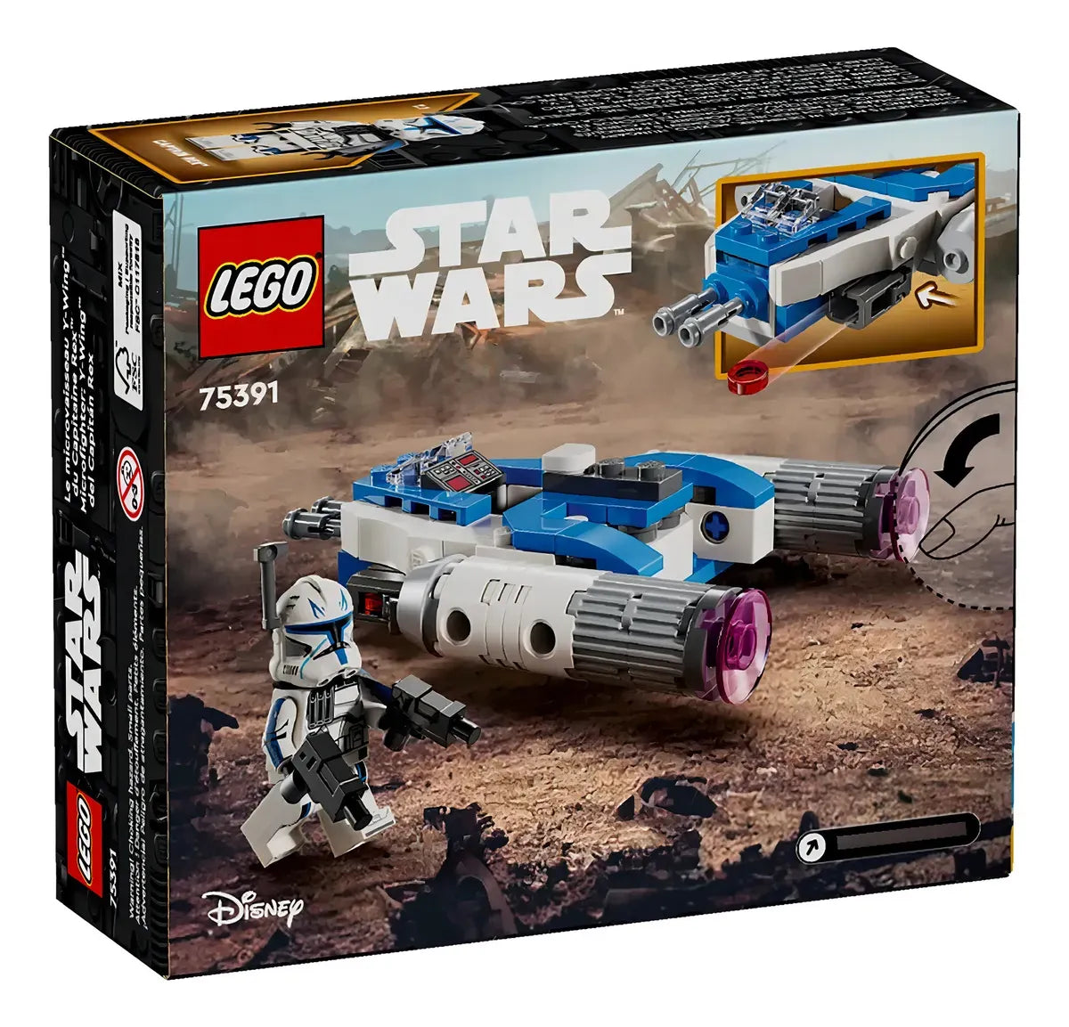 LEGO Star Wars Microfighter: Ala-Y del Capitan Rex 75391