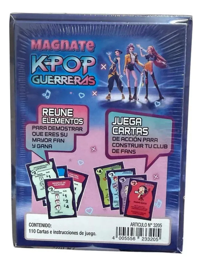 Juego De Cartas Magnate Tablero Guerreras Kpop 26010