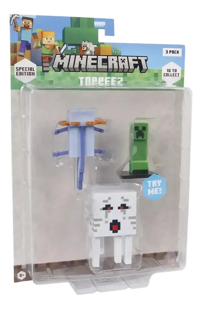 Minecraft Pack 3 Figuras 5cm MC2020M