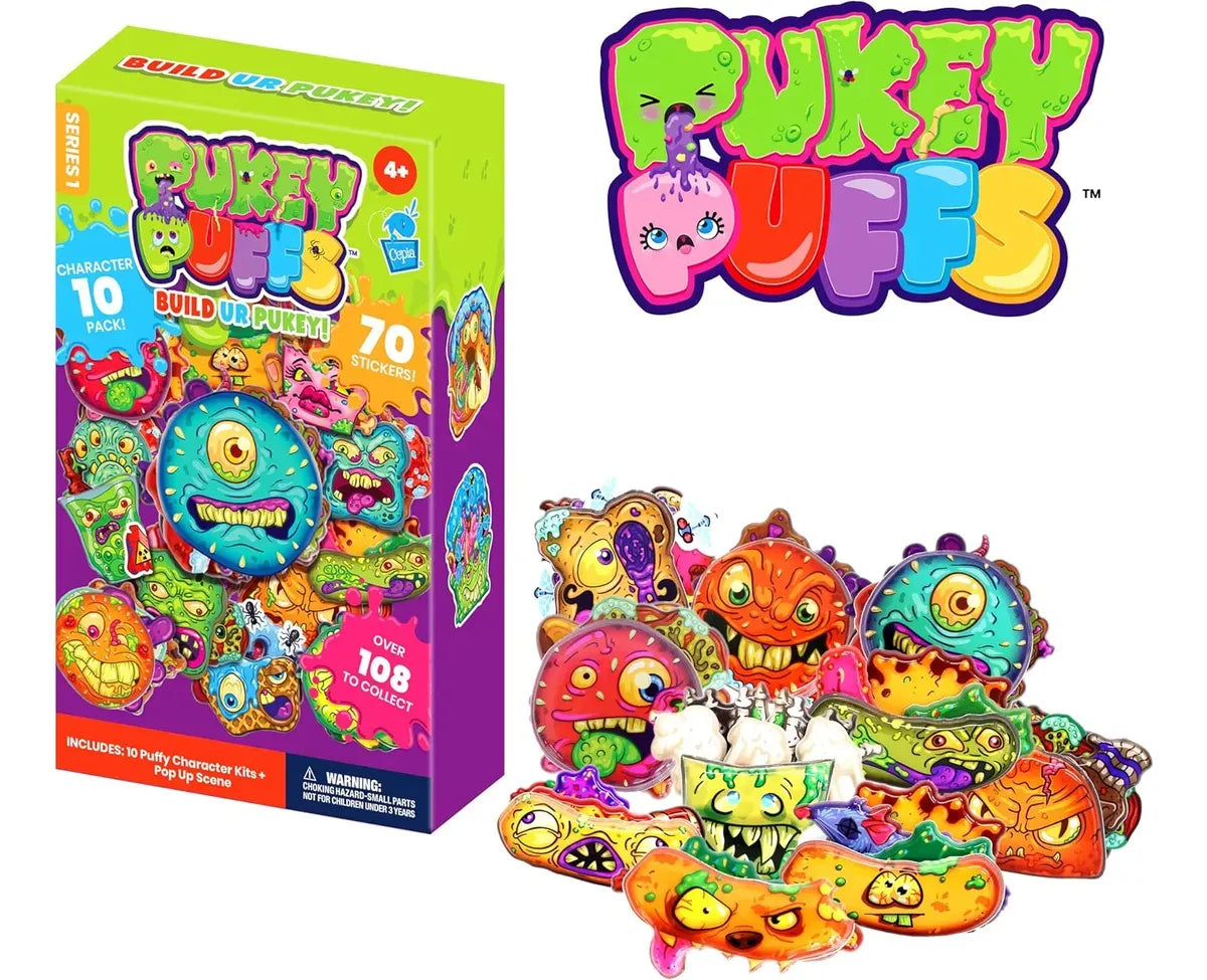 Pukey Puffs Pack 10 Personajes 3D S1007
