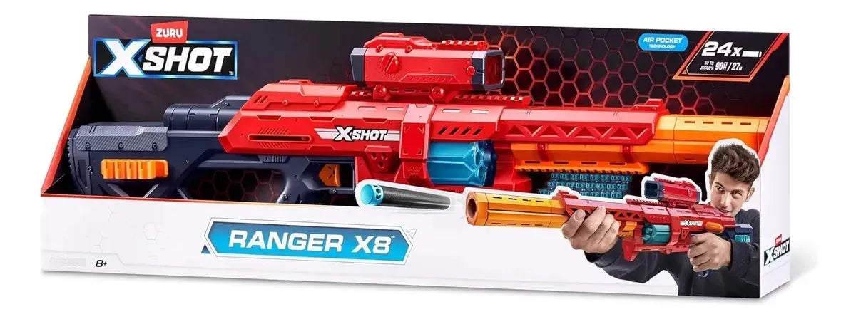 Zuru X-Shot Excel Pistola Ranger X8 Lanza Dardos 36674 / 7964