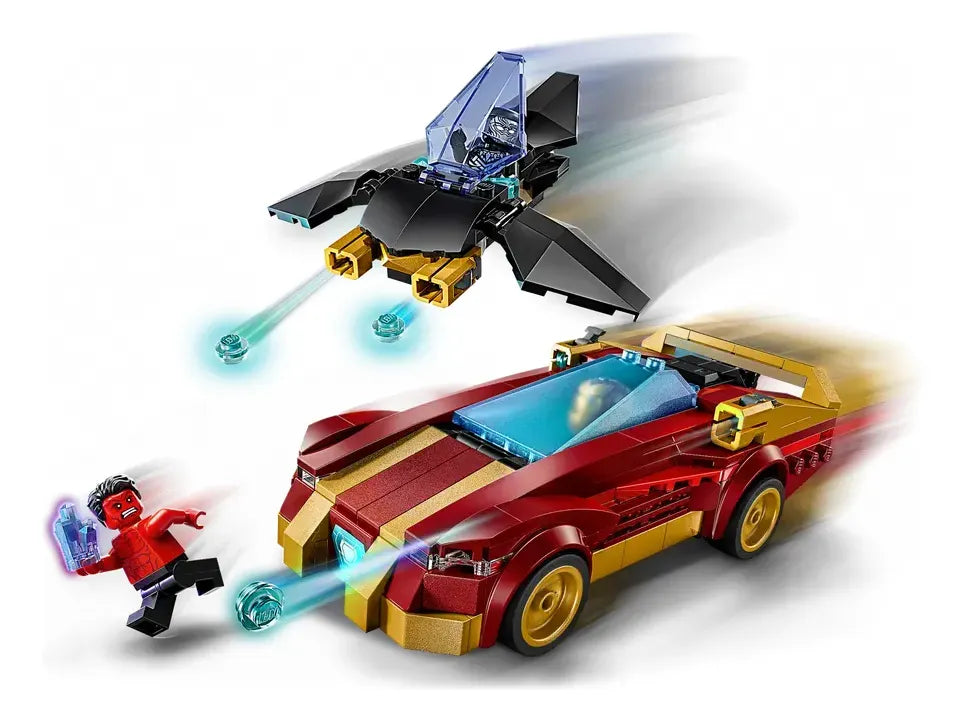 LEGO Marvel Deportivo de Iron Man y Black Panther vs Hulk Rojo 76310