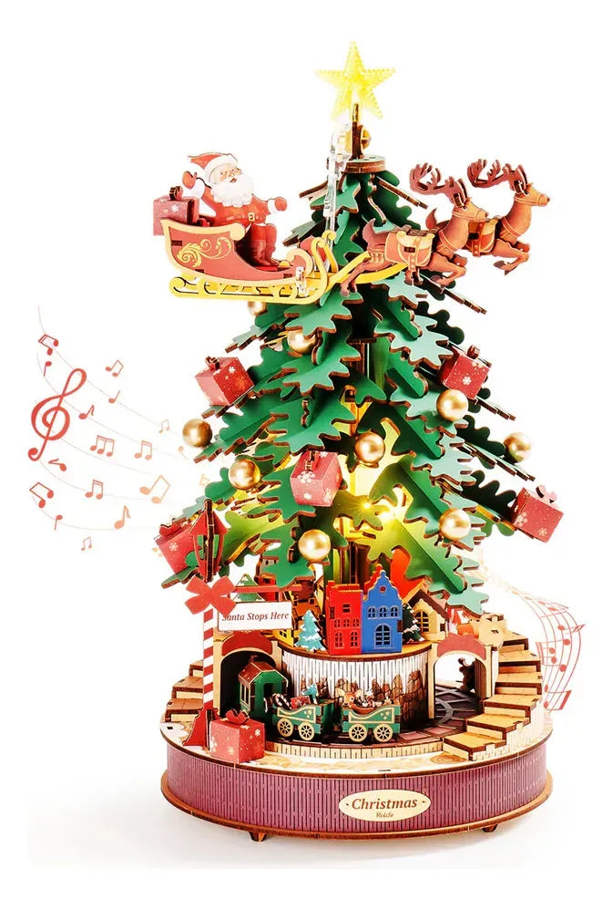 Robotime Rolife Puzzle 3d Árbol De Navidad Melodías Ams01