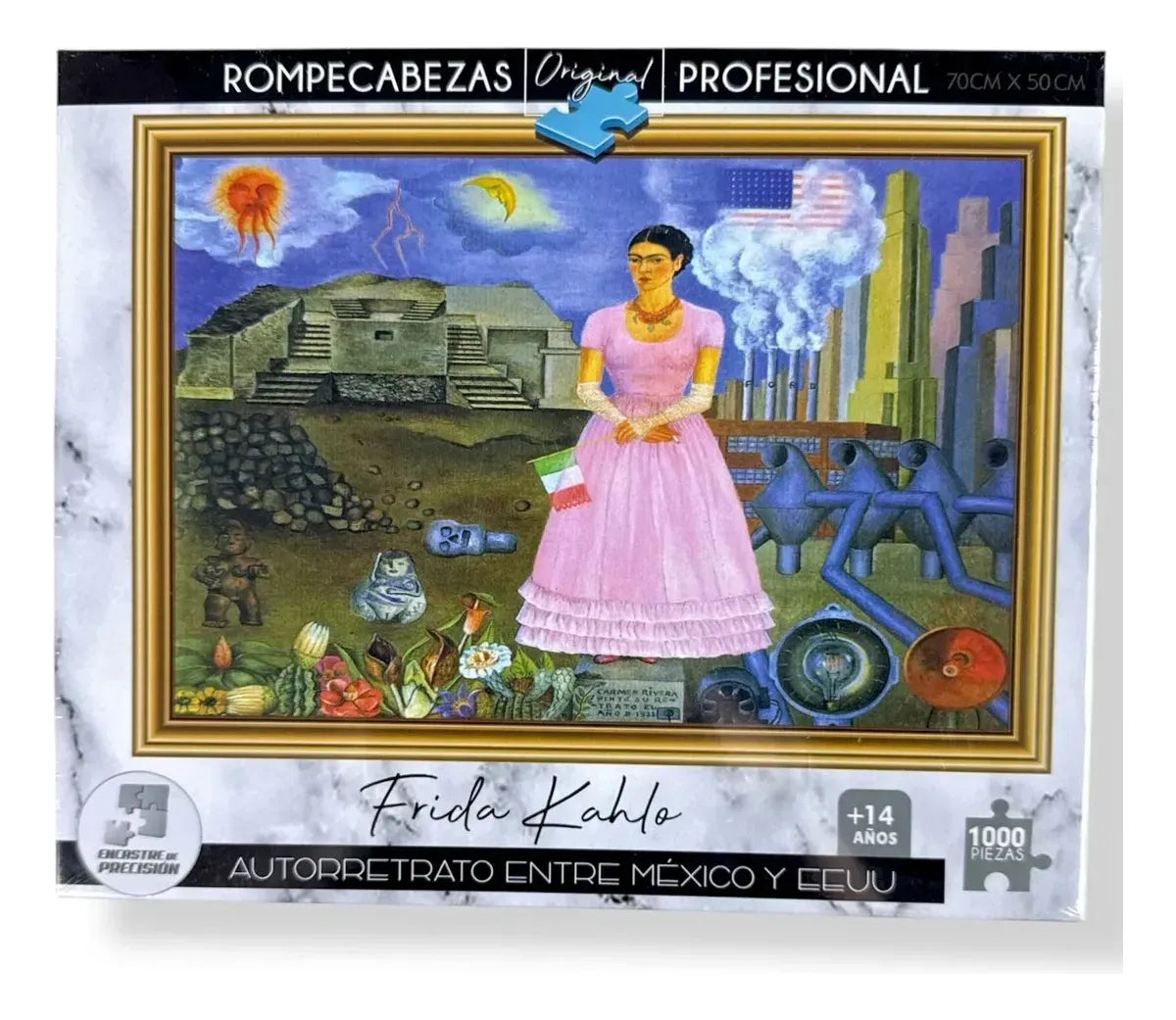 Puzzle 1000 Pzs Autorretrato Mexico y EEUU 810-0233 FD1000270 (22)