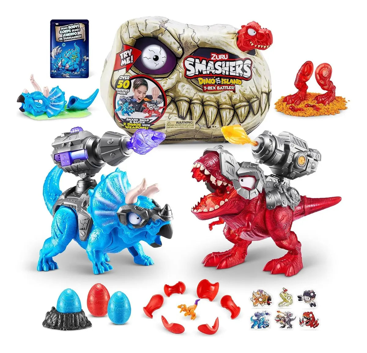 Zuru Smashers Dino Island T-Rex Battle 50 Surprises 7969 74102