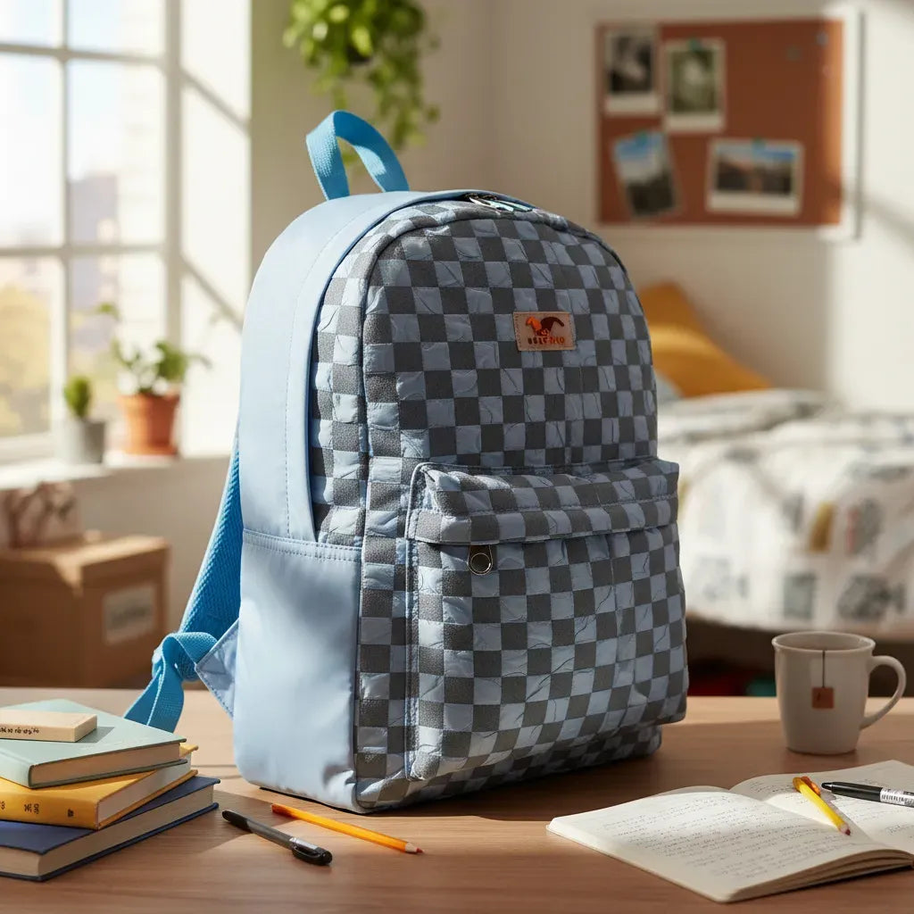 Mochila Espalda Escolar 18p Cuadrille 3d Sl1905c Kinderland Lila