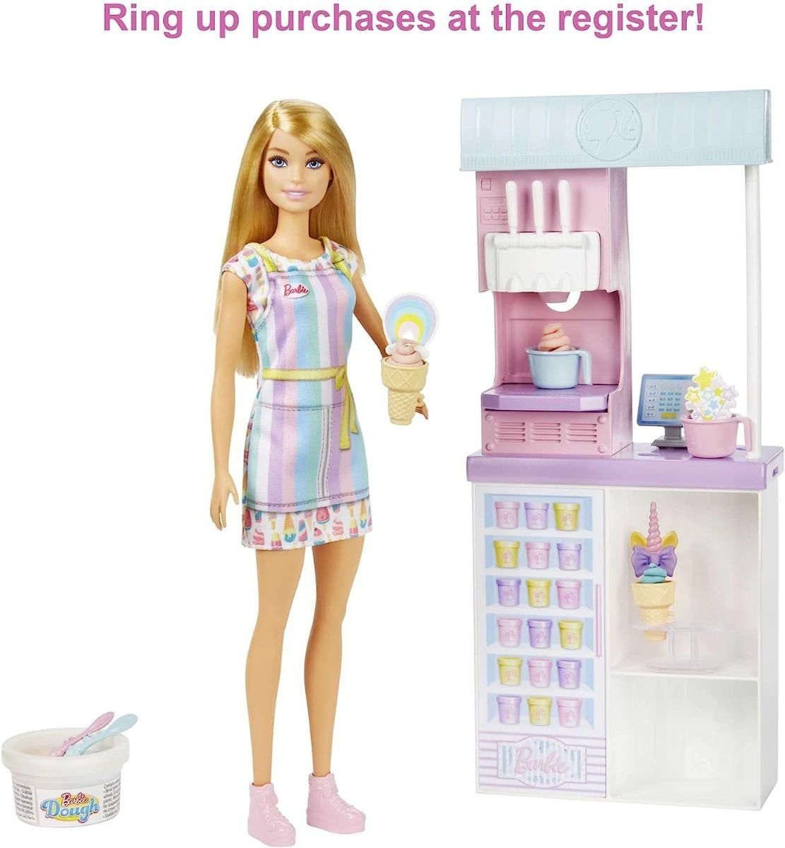 Muñeca Barbie Ice Cream Shop Heladería Hcn46 Mattel