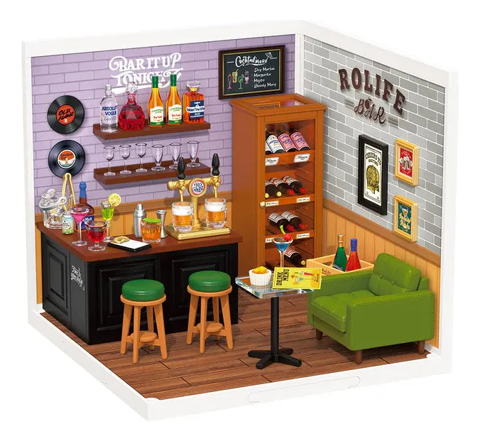 Robotime Puzzle 3d Leisurely Cheers Bar Rolife Dw012