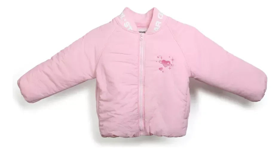 Chimola Campera Bomber Star Talle 12 Pink J05