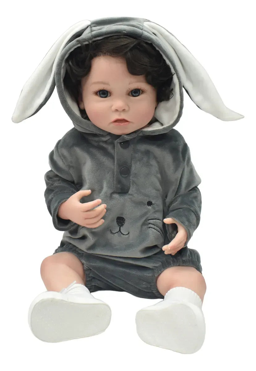 Muñeca Newborn 55 cm con Cabello y Accesorios S43539