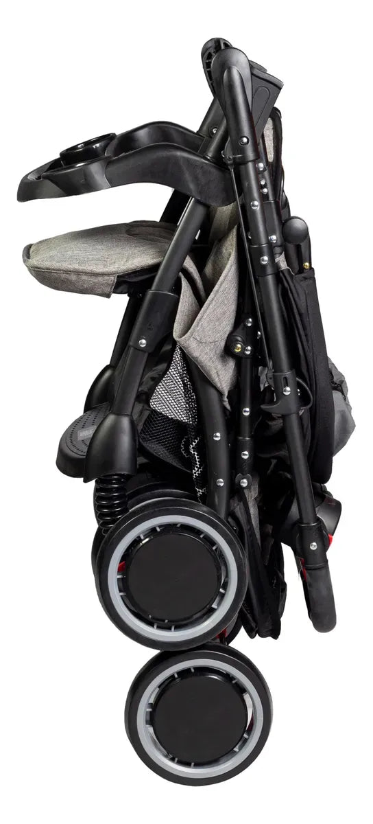 Baby One Coche Trend Pro travel system con manija rebatible color negro D/E BOTS-011S