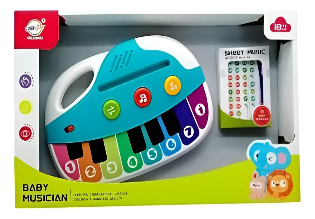 Piano Táctil Touch Para Bebe Con Luz Y Sonido 50326
