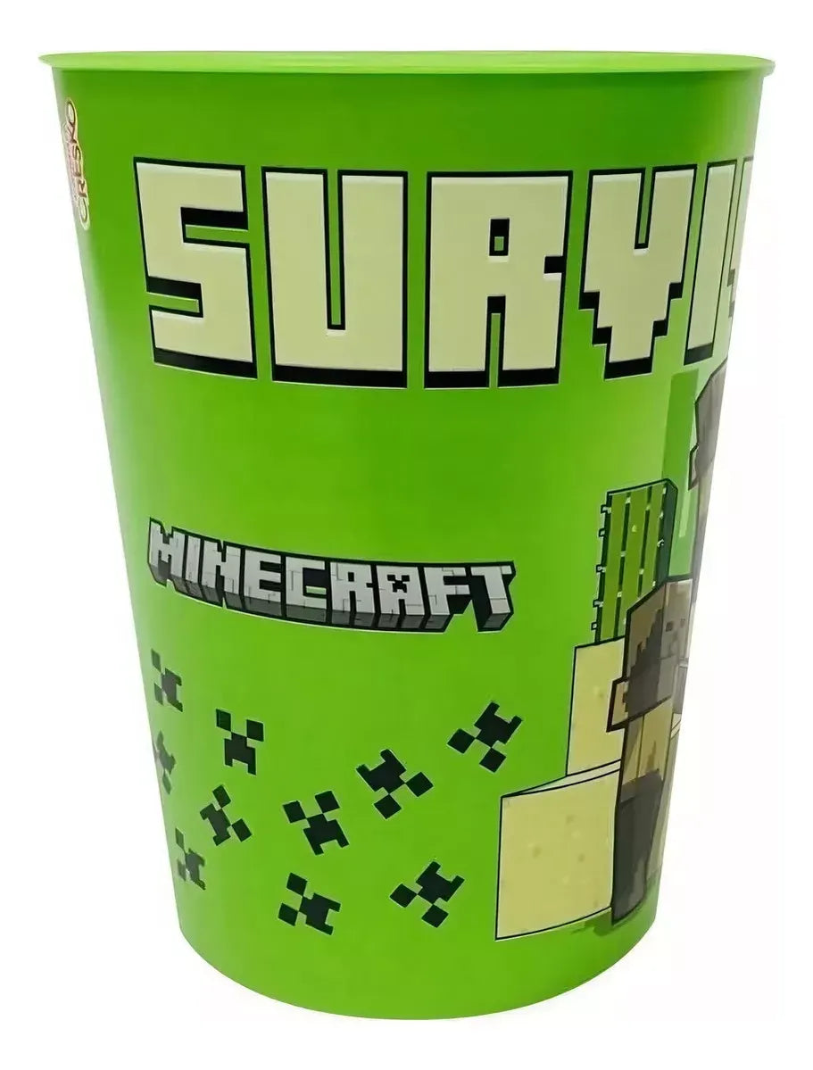 Vaso Minecraft 300ml Verde MI063