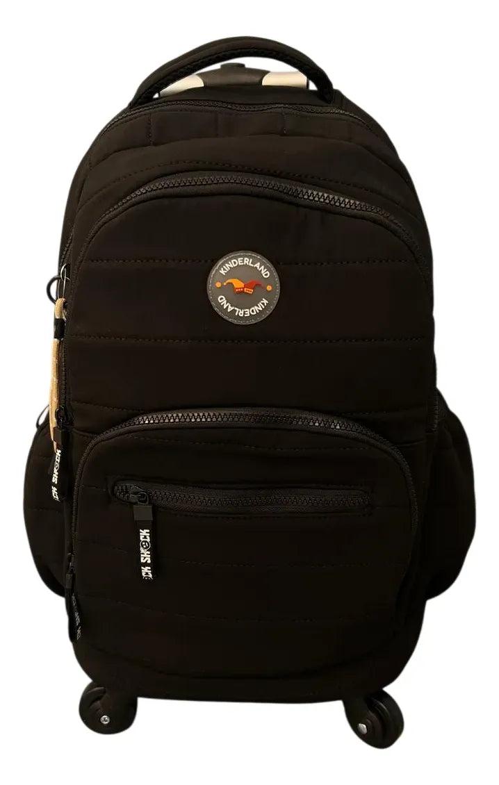 Mochila Carrito Escolar 18 Pulgadas Sl2501n Kinderland Negro