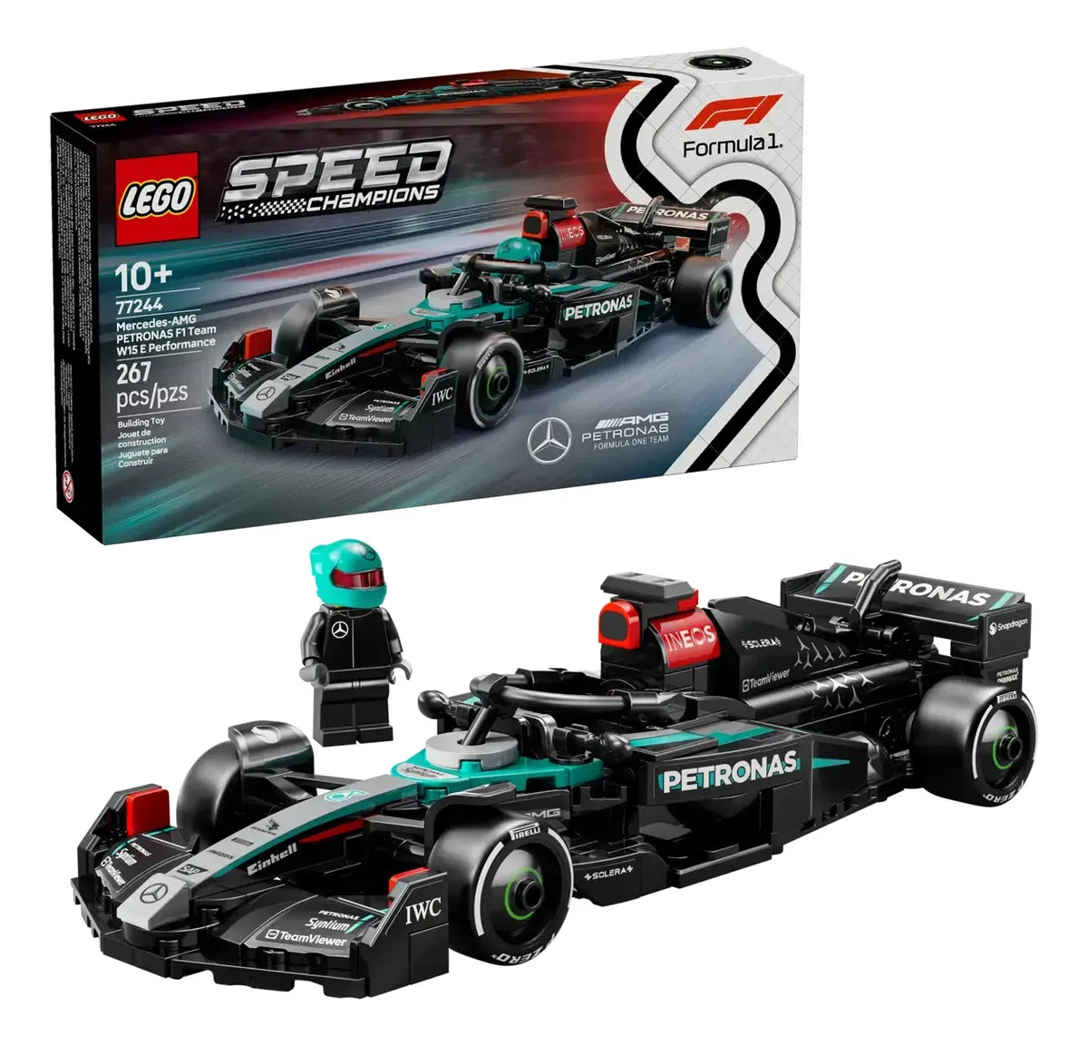 LEGO Speed Champions Coche de Carreras Mercedes-AMG F1 77244