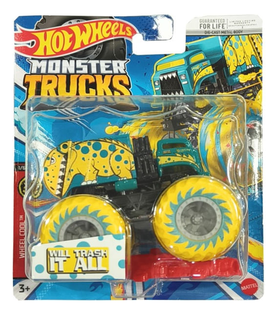 Hot Wheels Monster Trucks Escala 1:64 Fyj44 Mattel