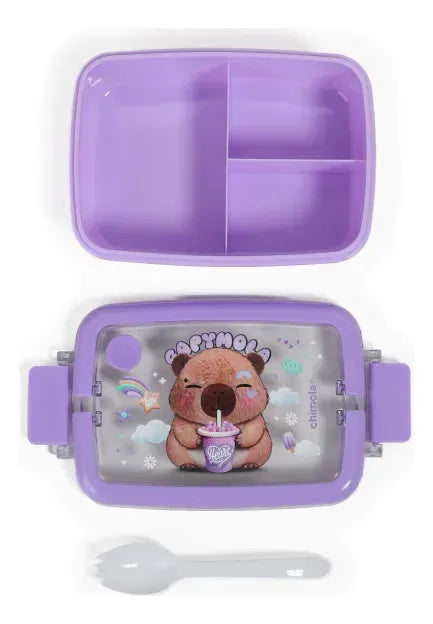 Chimola Lunch Box Set Capymola Bz144 Lila