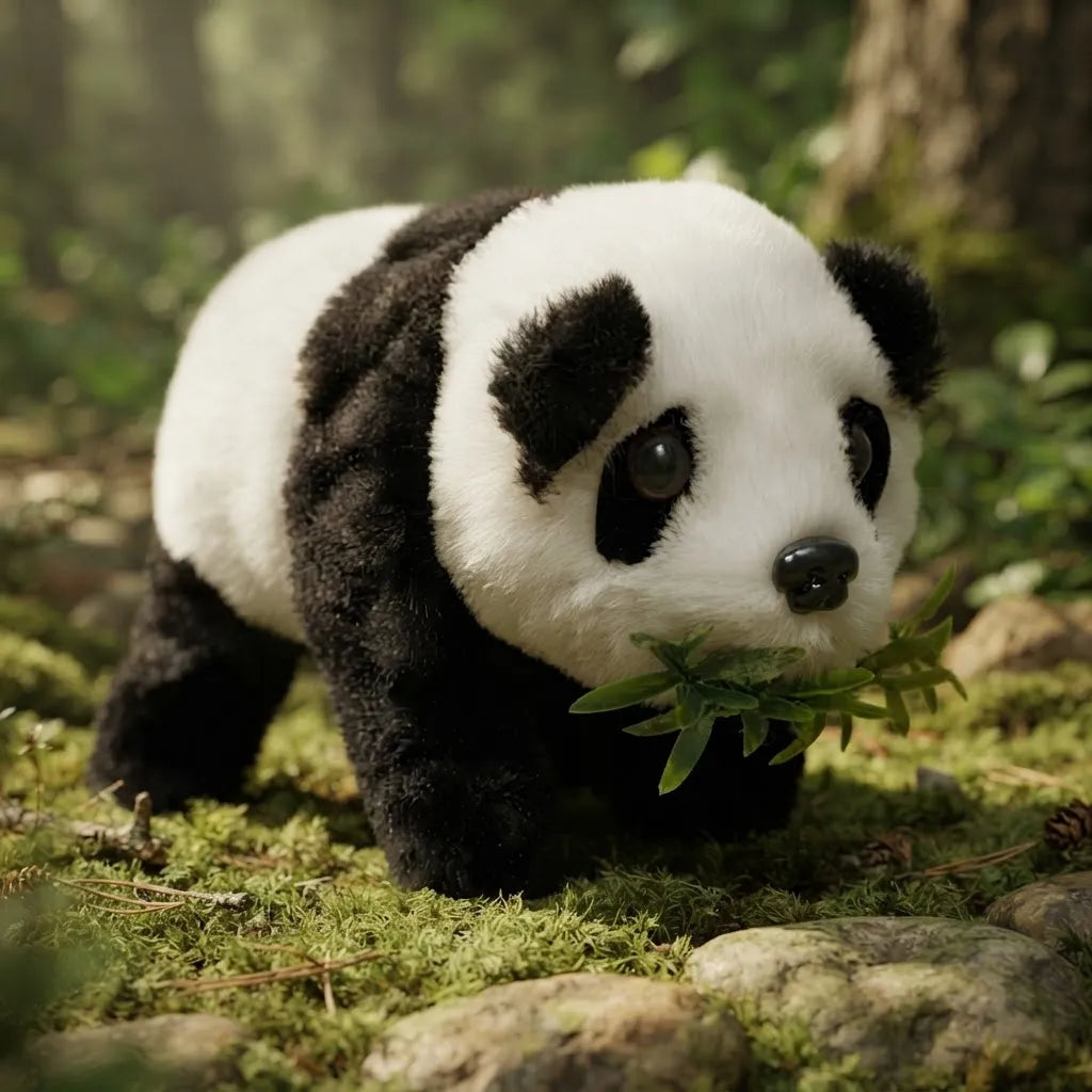 Oso Panda de Peluche a Pila Shine KL263