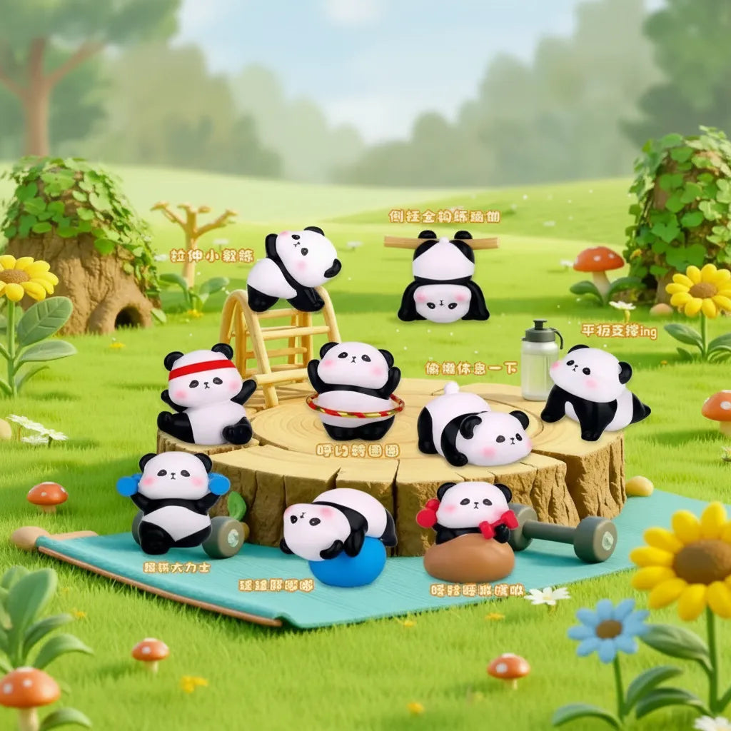 Figura Sorpresa Osito Panda Entrenamiento Fit Kl923