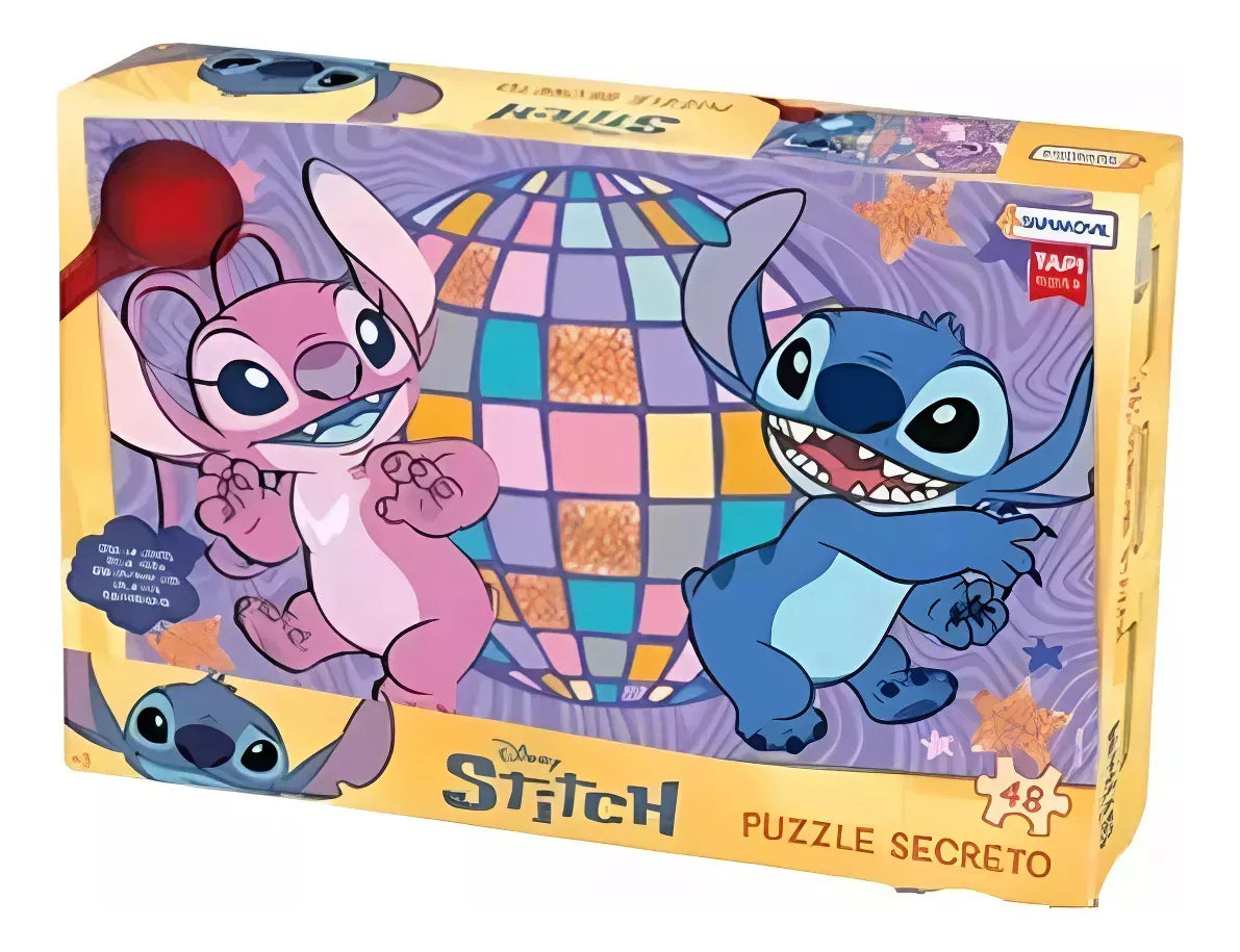 Puzzle de 48 piezas con lupa de Stitch DMD00148