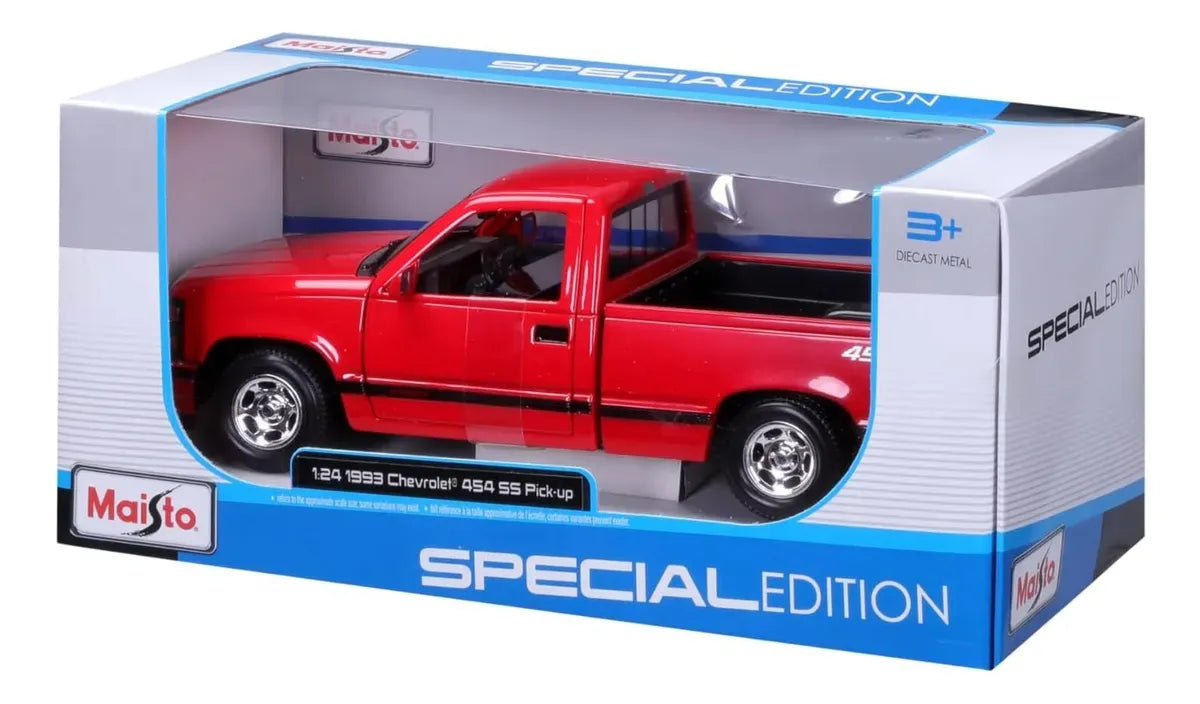Maisto 1:24 Chevrolet 454 SS Pick-up 1993 Rojo 32901