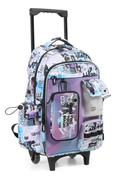 Chimola Mochila Carro 18p Hologram Blockcore Purple TR218