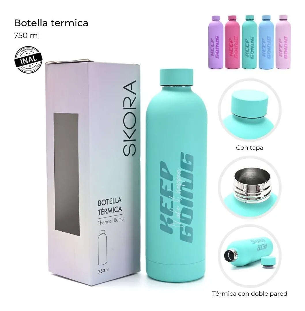 Botella termica con tapa 750 ml 40590